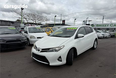 White 2012 Toyota Corolla Hatchback Ascent Sport
