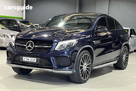 Blue 2018 Mercedes-Benz GLE-Class SUV GLE43 AMG 4WD