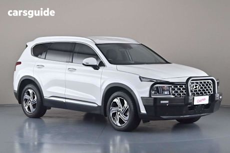 White 2023 Hyundai Santa FE Wagon Active Crdi (Awd)