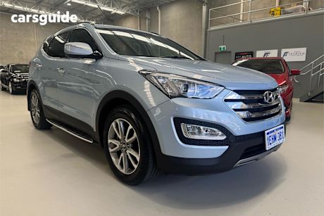 Blue 2013 Hyundai Santa FE SUV ELITE 4X4