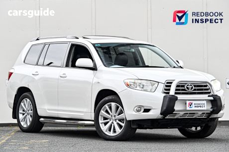 White 2010 Toyota Kluger SUV ALTITUDE F