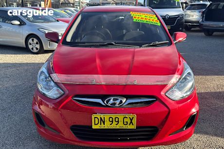 Red 2013 Hyundai Accent Hatch ACTIVE F