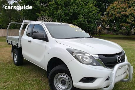 White 2017 Mazda BT-50 Freestyle Cab Chassis Xt (4X2)