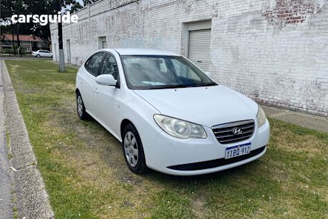 White 2008 Hyundai Elantra Sedan SLX F