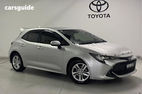 Silver 2020 Toyota Corolla Hatch SX F
