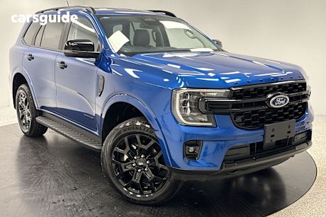 Blue 2024 Ford Everest SUV SPORT R