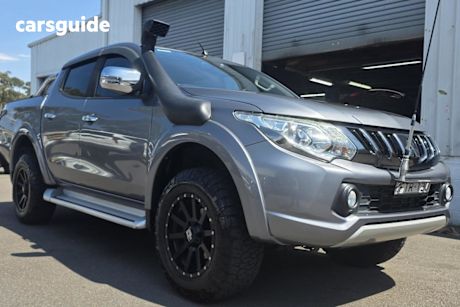 Grey 2018 Mitsubishi Triton Dual Cab Utility Exceed (4X4)