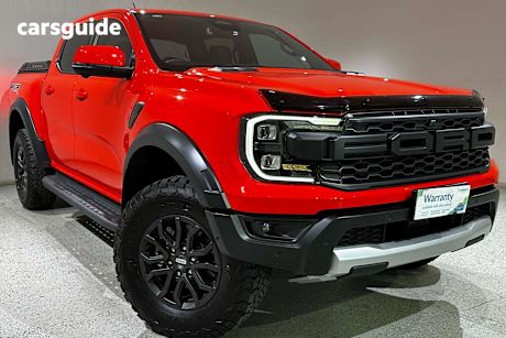 Orange 2023 Ford Ranger Ute Tray RAPTOR 4X4