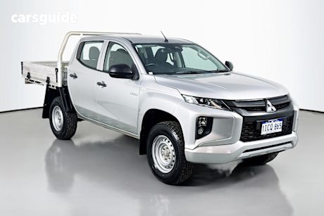 Silver 2021 Mitsubishi Triton Double Cab Chassis Glx Adas (4X4)