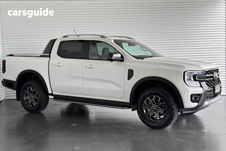 White 2024 Ford Ranger Ute Tray WILDTRAK 4X4