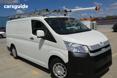 White 2021 Toyota HiAce Van Lwb (4 Door Option)