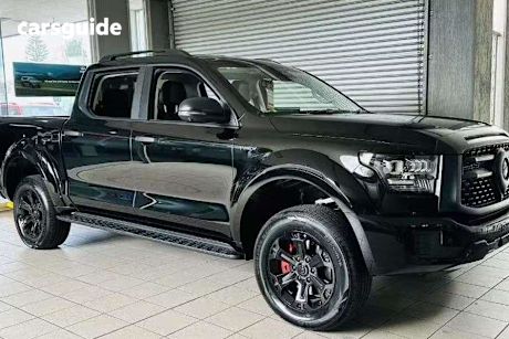 Black 2025 GWM Cannon Alpha Ute Tray LUX PHEV 4WD