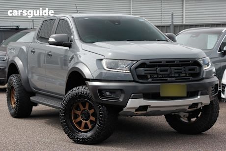 Grey 2020 Ford Ranger Ute Tray RAPTOR 4X4
