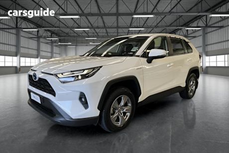 White 2024 Toyota RAV4 Wagon Gx (2Wd) Hybr Full Size Spare