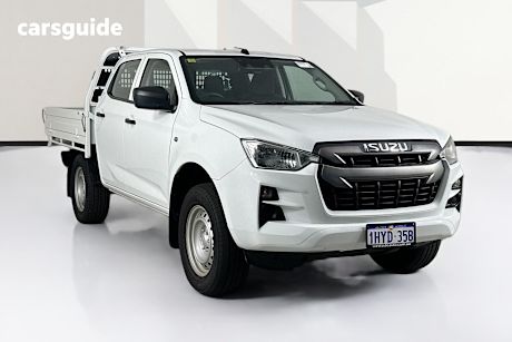 White 2021 Isuzu D-MAX Crew Cab Chassis Sx (4X4)