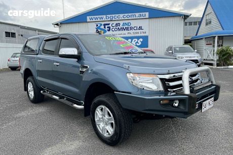 Blue 2013 Ford Ranger Dual Cab Utility Xlt 3.2 (4X4)