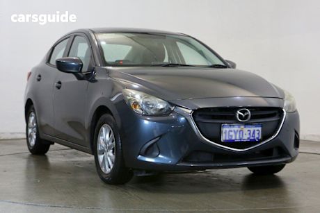 Grey 2016 Mazda Mazda2 Sedan MAXX F