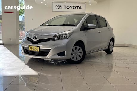 Silver 2014 Toyota Yaris Hatch YR F