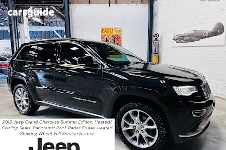 Black 2016 Jeep Grand Cherokee SUV SUMMIT 4X4