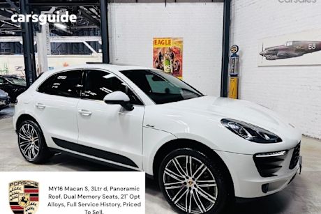 White 2015 Porsche Macan Wagon S Diesel