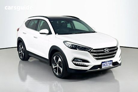 White 2016 Hyundai Tucson Wagon Highlander (Awd)
