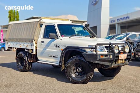 White 2006 Nissan Patrol Ute Tray DX 4X4