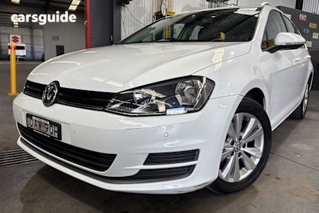 White 2015 Volkswagen Golf Wagon 90 Tsi Comfortline