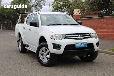 White 2012 Mitsubishi Triton Double Cab Utility Glx