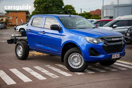 Blue 2025 Isuzu D-MAX Crew Cab Chassis Sx (4X4)