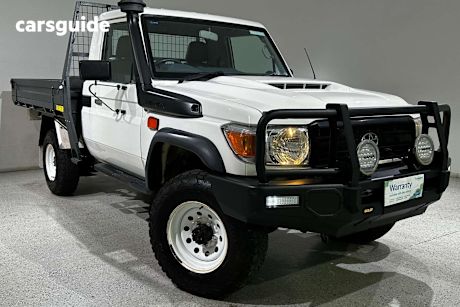 White 2018 Toyota Landcruiser Ute Tray WORKMATE 4X4