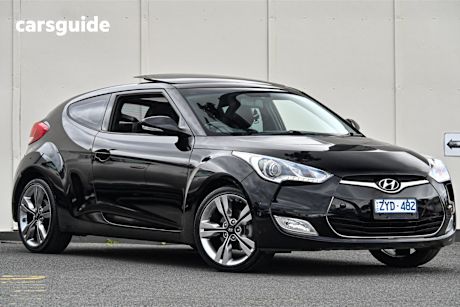 Black 2012 Hyundai Veloster Hatch + F