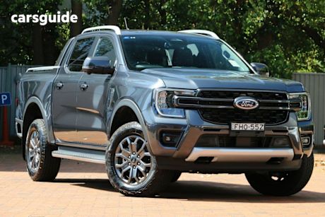 Grey 2024 Ford Ranger Ute Tray WILDTRAK 4X4