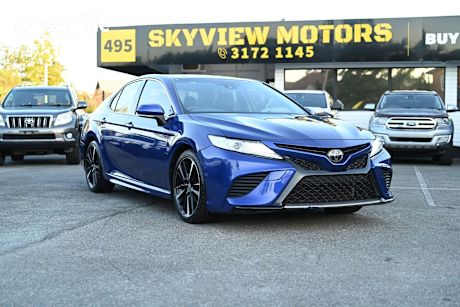 Blue 2021 Toyota Camry Sedan SX F