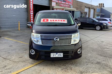 Black 2008 Nissan Elgrand Commercial