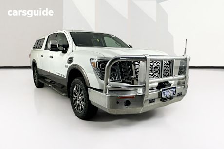 White 2018 Nissan Titan Ute Tray PLATINUM RESERVE