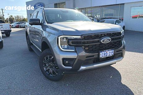 Silver 2025 Ford Ranger Ute Tray WILDTRAK 4X4