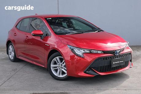 Red 2021 Toyota COROLLA HATCH HYBRID Hatch ASCENT SPORT HYBRID F