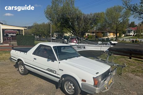 White 1989 Subaru Brumby Pickup Special (4X4)