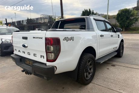 White 2017 Ford Ranger Ute Tray WILDTRAK 4X4