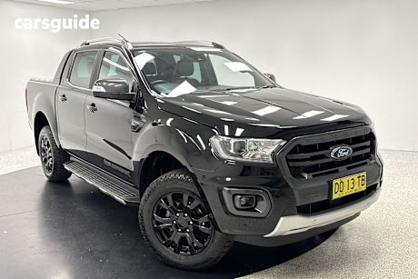 Black 2020 Ford Ranger Ute Tray WILDTRAK 4X4