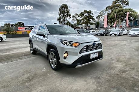 White 2021 Toyota RAV4 SUV GXL F