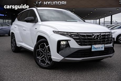 White 2023 Hyundai Tucson SUV N LINE F