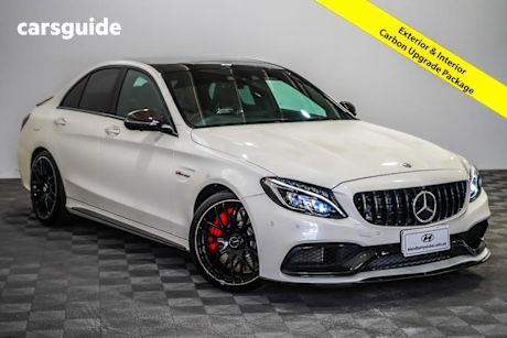 White 2016 Mercedes-Benz C-CLASS Sedan C63 AMG S R