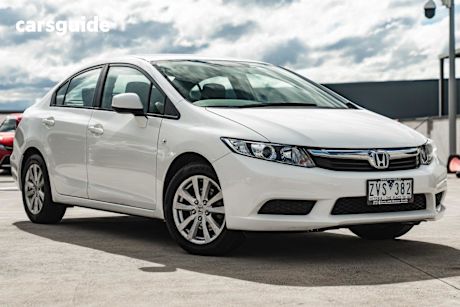 White 2013 Honda Civic Sedan Vti-L