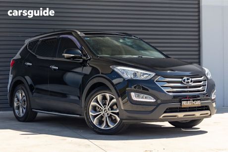 Black 2014 Hyundai Santa FE Wagon Highlander Crdi (4X4)
