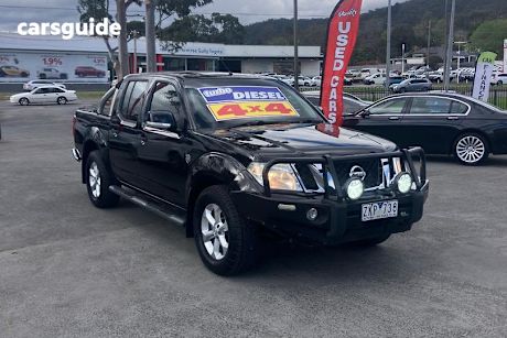 Black 2012 Nissan Navara Ute Tray ST 25TH ANNIVERSARY 4X4