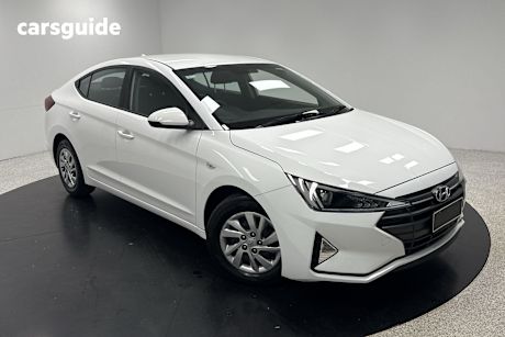 White 2020 Hyundai Elantra Sedan GO F