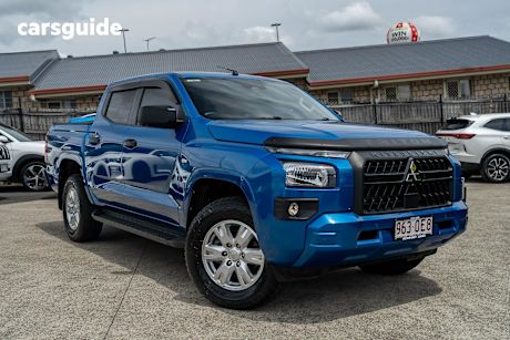 Blue 2024 Mitsubishi Triton Ute Tray GLX+ 4X4