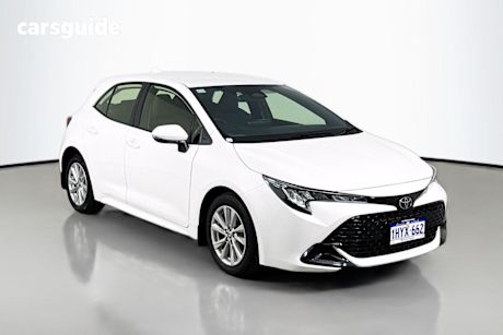 White 2023 Toyota Corolla Hatchback Ascent Sport + Convenience Pk