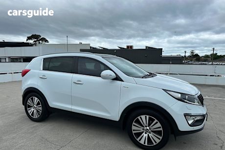 White 2014 Kia Sportage SUV PLATINUM 4X4